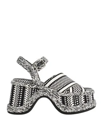 Chloé Woman Sandals Black Size 11 Textile Fibers