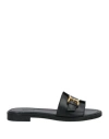 Chloé Marcie Leather-trimmed Espadrille Slides In Black