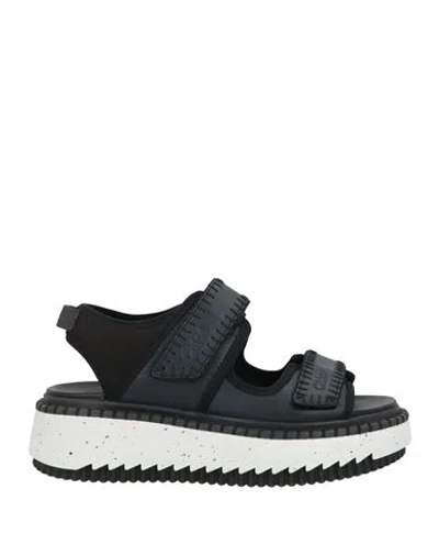 Chloé Woman Sandals Black Size 8 Leather, Textile Fibers