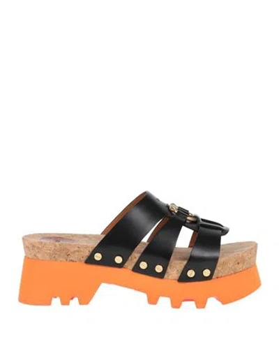 Chloé Woman Sandals Black Size 9 Leather