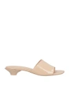 Chloé Woman Sandals Blush Size 8 Leather In Neutral