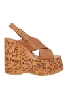 Chloé Maxime High Sandals Shoes In Brown