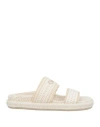 Chloé Woman Sandals White Size 7 Textile Fibers In White