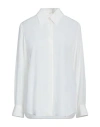 Chloé Woman Shirt Cream Size 10 Silk In White