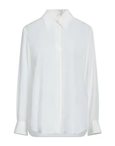 Chloé Woman Shirt Cream Size 10 Silk In White