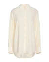 Chloé Woman Shirt Ivory Size 2 Silk, Ceramic In White