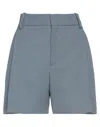 Chloé Woman Shorts & Bermuda Shorts Grey Size 10 Virgin Wool In Grey
