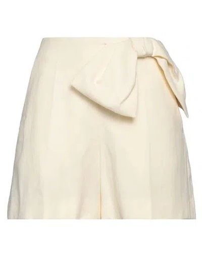 CHLOÉ CHLOÉ WOMAN SHORTS & BERMUDA SHORTS IVORY SIZE 8 LINEN
