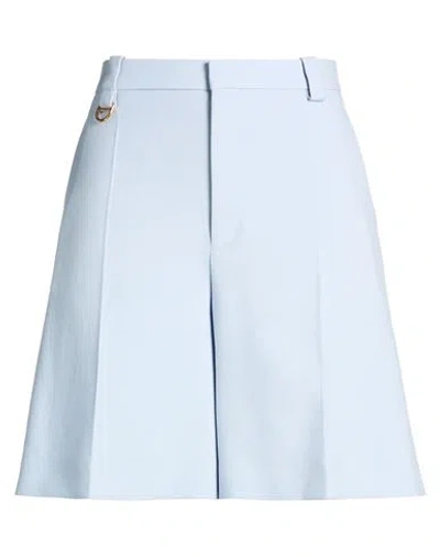 Chloé Wool-crepe Shorts In Blue