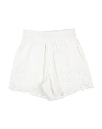 CHLOÉ CHLOÉ TODDLER GIRL SHORTS & BERMUDA SHORTS WHITE SIZE 4 COTTON