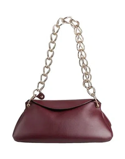 Chloé Woman Shoulder Bag Chocolate Brown Size - Calfskin