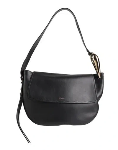 Chloé Woman Shoulder Bag Midnight Blue Size - Calfskin