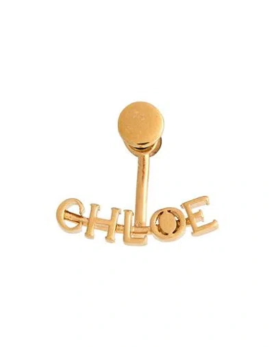 Chloé Woman Single Earring Gold Size - Metal