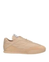 Chloé Woman Sneakers Beige Size 7 Leather In Neutral