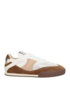 Chloé Woman Sneakers Brown Size 8 Leather, Textile Fibers
