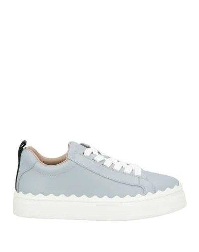 Chloé Woman Sneakers Light Grey Size 5 Soft Leather