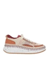 Chloé Nama Low-top Sneakers In Red