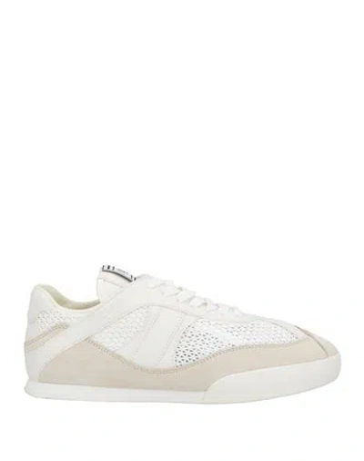 Chloé Woman Sneakers White Size 10 Leather, Textile Fibers