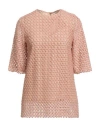 Chloé Woman Sweater Antique Rose Size 8 Wool, Cotton