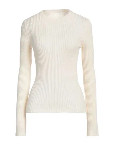 CHLOÉ CHLOÉ WOMAN SWEATER IVORY SIZE M WOOL, CASHMERE, POLYAMIDE, ELASTANE