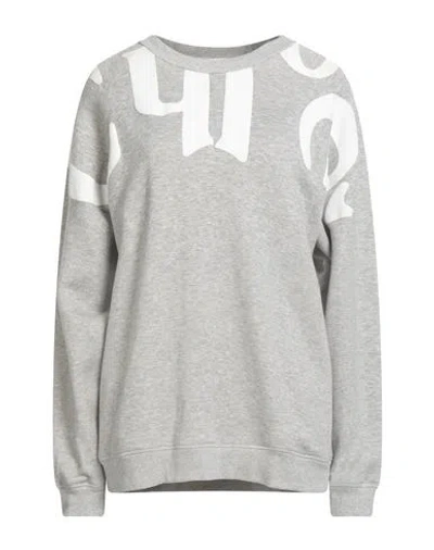 Chloé Woman Sweatshirt Grey Size M Cotton In Gray