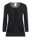 Chloé Woman T-shirt Black Size S Cotton, Silk, Acetate