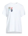Chloé Woman T-shirt White Size L Cotton, Wool, Acrylic, Elastane In White
