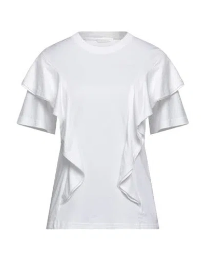 CHLOÉ CHLOÉ WOMAN T-SHIRT WHITE SIZE M COTTON