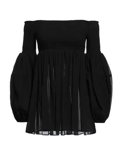 Chloé Woman Top Black Size 6 Virgin Wool