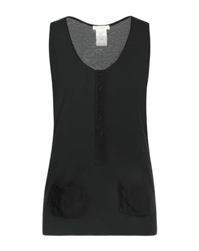 Chloé Woman Top Black Size S Cotton, Silk