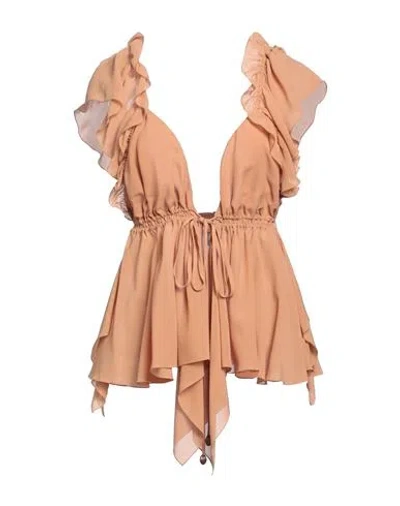 CHLOÉ CHLOÉ WOMAN TOP BLUSH SIZE 6 SILK