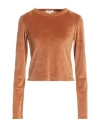 Chloé Woman Top Camel Size S Polyester, Elastane, Viscose