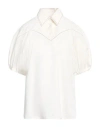 Chloé Cotton Blouse With Collar And Puff Sleeves