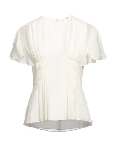 Chloé Woman Top Ivory Size 8 Virgin Wool In White