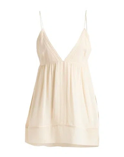 Chloé Woman Top Light Pink Size 6 Silk
