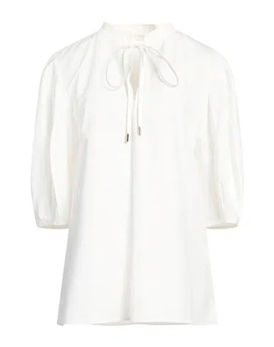CHLOÉ CHLOÉ WOMAN TOP WHITE SIZE 8 COTTON