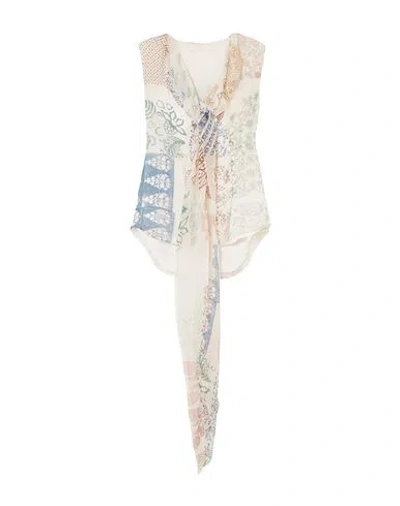 Chloé Woman Top White Size 12 Silk