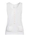 Chloé Woman Top White Size Xs Cotton, Silk In White