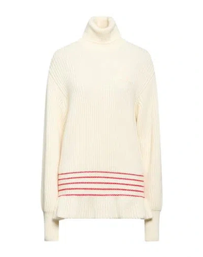 CHLOÉ CHLOÉ WOMAN TURTLENECK IVORY SIZE S WOOL, MOHAIR WOOL