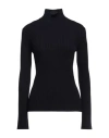 Chloé Woman Turtleneck Midnight Blue Size M Wool, Cashmere In Blue