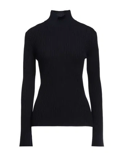 Chloé Woman Turtleneck Midnight Blue Size M Wool, Cashmere