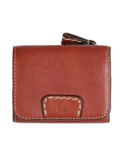 Chloé Woman Wallet Tan Size - Leather In Brown
