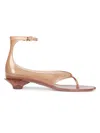 Chloé Jelly Brown Sandals With Logo Imprinted On The Side And Ankle Buckle Closure In Tpu Woman