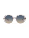Chloé Round-frame Bio Acetate Sunglasses In Pink