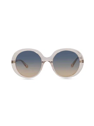 Chloé Round-frame Bio Acetate Sunglasses In Pink