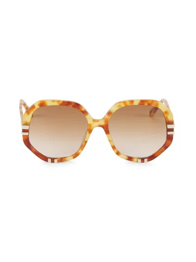 CHLOÉ WOMEN'S 58MM GEOMETRIC SUNGLASSES