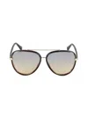 Chloé Women's 58mm Gradient Lens Aviator Sunglasses In Black