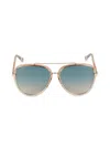 Chloé Women's 58mm Gradient Lens Aviator Sunglasses In Multi