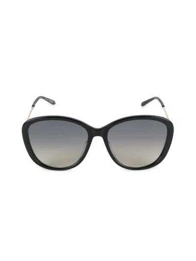 Chloé Women's 59mm Gradient Lens Square Metal Sunglasses In Black