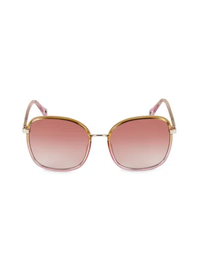 Chloé Women's 59mm Gradient Lens Square Sunglasses In Multi